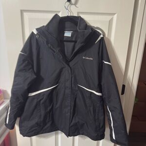 Columbia Black and White Puffer Jacket